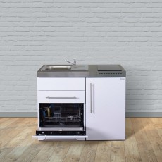 Minikeuken PREMIUMLINE MPGS 110 wit vaatwasser koelkast kook