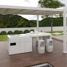 Nota WHITE indoor-outdoor mono block premium keuken