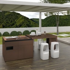 Nota PREMIUM COPPER infoor-outdoor mono block kitchen