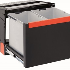 Franke CUBE 50 wastebin two point pre-mounted in kitchen