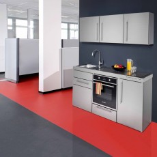 Project minikitchen MILANO 150 cm STAINLESS STEEL 3 elec