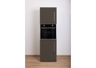 Hochschrank Backofen Mocca Metallic