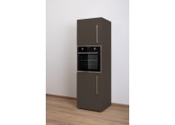 Hochschrank Backofen Seitlich geschlossen Mocca Metallic