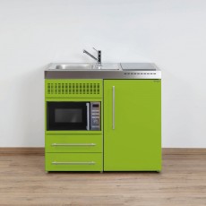 Minikeuken PREMIUMLINE MPM 100 Groen met 3 toestellen