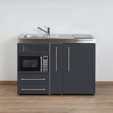 Minikitchen PREMIUMLINE MPM 120 A Slate grey with 3 applianc