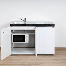 Minikeuken KITCHENLINE MKM 120 Wit met 3 toestellen