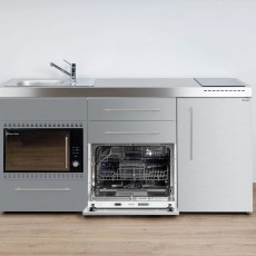 Minikeuken PREMIUMLINE MPGSMOS 170 Inox edelstaal 4 toestell