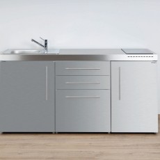 Minikeuken PREMIUMLINE MP 170 Inox edelstaal vitrokeramisch