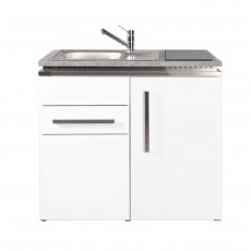 Mini-cuisine DESIGNLINE MD 100 S Blanc frigo cuisson vitro