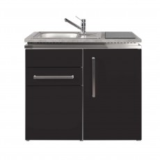 Mini-cuisine DESIGNLINE MD 100 S Noir frigo cuisson vitro