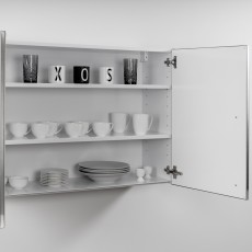 Voorgemonteerde DESIGNLINE XL H 72 cm  Inox edelstaal 100cm