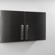 Voorgemonteerde DESIGNLINE XL H 72 cm  Inox edelstaal 120cm