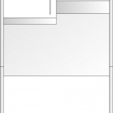 STUDIO LINE SLDH-H2220 pour mini-cuisine 100 cm avec hotte